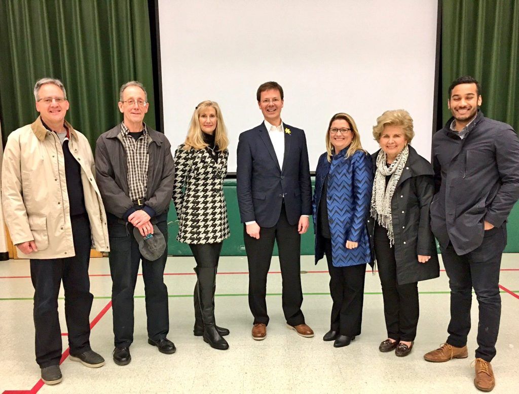Sue with MP Sven Spengemann and Ward 2 Councillor Karen Ras at the Meadow Wood Rattray Ratepayers Association AGM