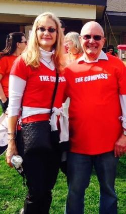 Sue with Pat Cullen, former Board Chair of The Compass Food Bank